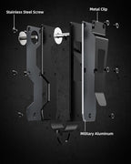 Key Organizer Compact Key Holder Metal Key Chain Minimalist key case key holder for keychain Secures 1-5 Keys