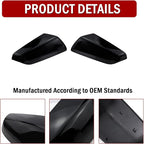 Left Driver Side & Right Passenger Side Exterior Mirror Cap Cover Rearview Mirror Cover Trim Fit for 2018-2023 Chevrolet Equinox/GMC Terrain Replaces 23406417 23406416 (Glossy Black)