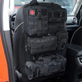 Universal Tactical Vehicle Back Seat Organizer with 5 Molle Pouch Molle Pouches Truck Seat Organizer Tactical Gear for Car Truck Ford Jeep Vehicle