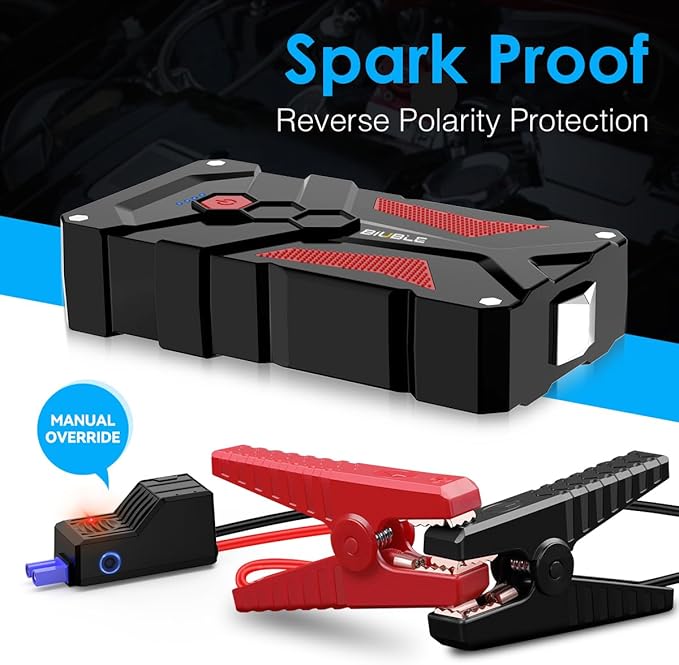 Jump Starter Car Jump Starter Auto Battery Booster Pack 5000A Peak 12V with USB-C Quick Charge,Lithium Jump Box with LED