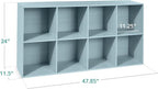 Best Choice Products Kids Bookcase 8-Cube Storage Organizer, 11in Shelf Opening, Bookshelf, Toy Storage, Customizable w/ 3 Re