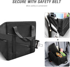 YOOFAN Car Seat Organizer - Passenger Seat Organizer, Collapsible Small Car Seat Storage Organizer for Console Front/Back,