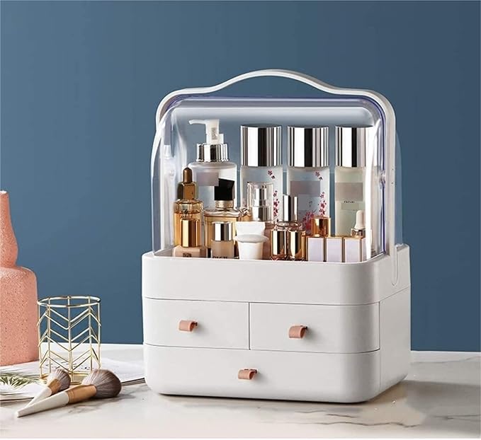 Makeup Organizer Vanity Organizer Household Cosmetic Storage Box Dressing Tables Bedrooms and Bathrooms Makeup Organizer Make