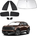 Windshield Sun Shade Car Windshield Foldable Full Windows Coverage Custom Fit for Niss-an Kicks 2025 2026 Accessories Car Window Shades Block Sun UV Rays 7PCS