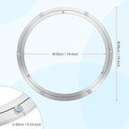 uxcell Aluminium Lazy Susan Turntable Bearing, 14 inch Round Rotating Bearing Turntable Base for Kitchen Dining Table（Base On
