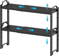 Narrow Expandable Cabinet Shelf Organizer 5.51" Width, Kitchen Counter Storage Shelves Spice Racks, Small Cupboard Countertop