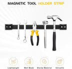 DGSL Magnetic Tool Holder Strip 4 Pack, 12 In Heavy Duty Tool Organizer Magnetic Strip, Tool Magnet Bar For Garage Tool Organ