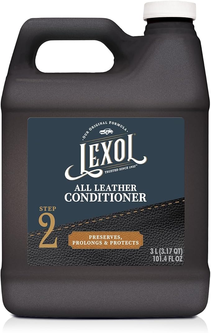Lexol Deep Leather Conditioner, Use on Car Leather Upholstery, Shoes, Boots, Furniture and Other Leather Accessories, 101.4 F