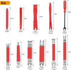 GOOACC 11PCS Trim Removal Tool Kit, Metal & Nylon Pry Tools Set for Car Door Panel, Dashboard, Audio, Clips, Fastener Remover