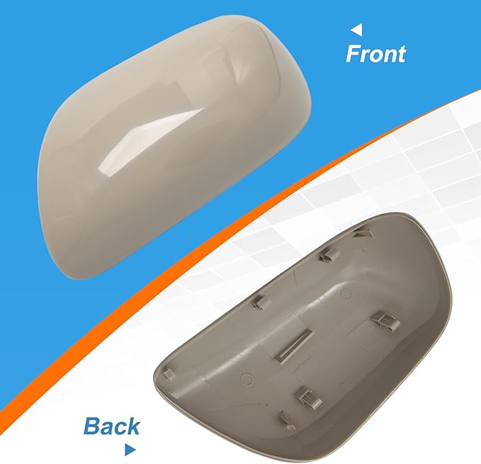 Car Rearview Mirror Cover Cap Housing Protective Cover for Exterior Mirrors Fit for Toyota Corolla 2007-2013（Cannot fit LE Model） 87915-02910 87945-02910 (Gray, Left Driver Side)