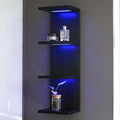 4 Tier RGB Wall Shelf-Gaming Shelf with Remote Control, Lack Shelves with Light for Bedroom | Easy to Install Cosmetic & Disp