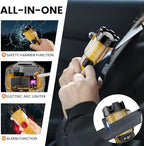 Car Flashlight Emergency Kit, 3000LM Flashlight with Window Breaker & Seatbelt Cutter, Multifunctional Safety Hammer for Vehi