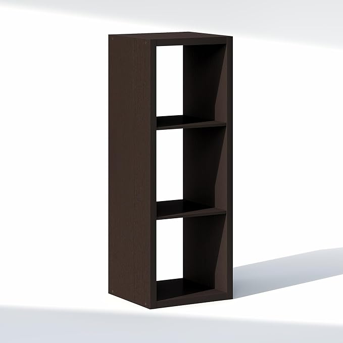 Furinno Cubic Closet Organizers and Storage, 3-Cube Closet Organizer, Open Shelf Closet Storage, Extra Thick Frame for Wardro