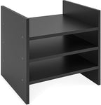 Ballucci 4-Tier Paper Sorter and File Organizer for Desk, Wood Mail Sorter, Fits into IKEA Kalax and ClosetMaid Cube Storage 