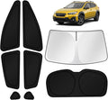 KUST Car Window Shades for 2018-2023 Subaru Crosstrek Accessories Windshield Sun Shade Side Rear Window Covers Sunshade Privacy Protection for Camping Blackout UV Block Full Set 8PCS