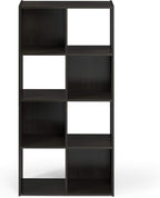 Furinno Pelli Cubic Storage Cabinet, 4x2, Espresso