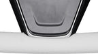 MEWANT Hand Stitched White Leather Steering Wheel Cover Wrap for Tesla Model S 2021-2023 / Model X 2021-2023 Steering Wheel Accessories