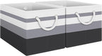 Fab totes Storage Bins [2-Pack], Foldable Storage Baskets for Organizing Toys, Books, Shelves, Closet, Large Storage Box with