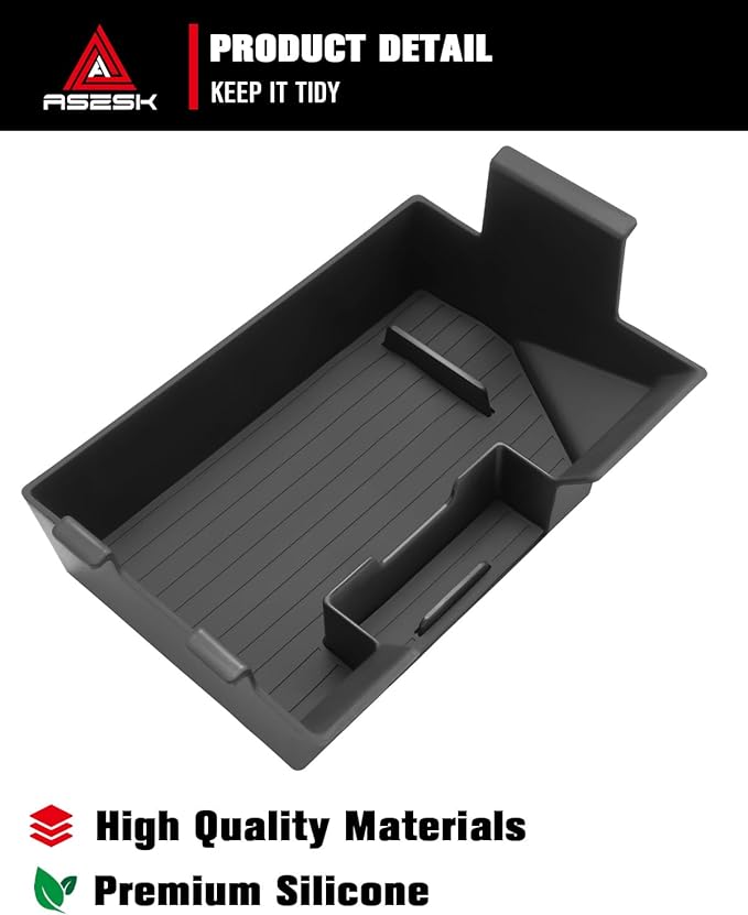 for Center Console Armrest Organizer Tray Compatible with 2003-2007 Classic Silverado/Sierra 1500/2500HD/3500HD & 2002-2006 Avalanche – Full Console w/Bucket Seats Only