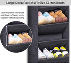 SLEEPING LAMB Shoe Rack for Door with Large Deep Pocket, Hanging Door Shoe Organizer for Closet Hanger, Dorm and Narrow Sneak