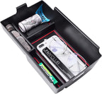 EDBETOS Center Console Organizer Compatible with Chevy Equinox Accessories 2018 2019 2020 2021 2022 2023 2024 Insert Tray Interior Secondary Armrest Storage Box ABS, Red