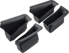 CDEFG 4Pcs for 2025 2026 Mazda CX-50 Center Console Organizer Tray Door Handle Pockets Trash Can Storage Box for 2023 2024 2025 2026 Mazda CX-50 Accessories 4-Doors Trash Bin Storage Case TPE Material