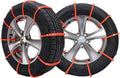 Jeremywell 10 PCS Emergency Anti-Skid Mud Snow Survival Traction Multi-Function Car Tire Chains, Orange, Security Chains for 
