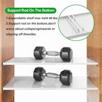 Slideep Closet Shelf Expandable Closet Organizer, Heavy Duty Adjustable Clothes Hanger Rack, DIY Space Saver Layered Separato