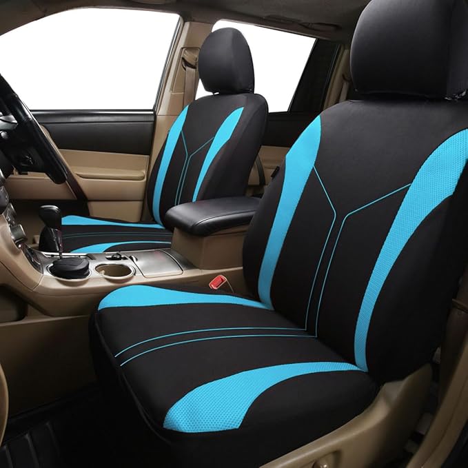 Flying Banner Car Seat Covers Front Seats and Rear Bench Mesh Fabric Rear Bench Split Polyester Cover Easy Installation SUV C