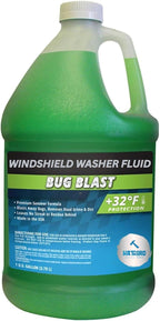 Bug Blast Windshield Washer Fluid - Premium Summer Formula, +32°F Protection | Removes Bugs and Road Grime, Ready to Use - 1 