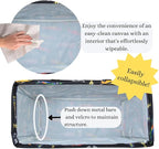 NGIL Extra Large Utility Tote Reusable Grocery Organizing Bag Oversized Collapsible for Storage, Picnic,Car, Beach (Racecar-Black)