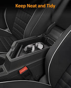 CDEFG for Volkswagen Jetta 2020-2025 2026 Center Console Organizer Tray for Jetta 2020 2021 2022 2023 2024 2025 Accessories Armrest Storage Box Insert Tray for VW Jetta Arm Rest Middle Organizer