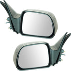 TRQ Driver and Passenger Side Mirror Assembly Set Manual Paint to Match Compatible with 2001-2004 Toyota Tacoma