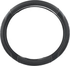 GIANT PANDA Car Steering Wheel Cover for Ford - F150 F250 F350 Expedition, (15.5-16 inches - Black+Gray Line)