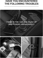 2-Pack Adjustable Car Seat Gap Filler (8.46"–12.99"), Multifunctional Seat Side Organizer, Universal Fit Gap Stopper with Push-Pull Design, Prevents Items from Falling Between Seats