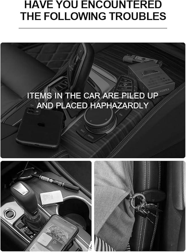 2-Pack Adjustable Car Seat Gap Filler (8.46"–12.99"), Multifunctional Seat Side Organizer, Universal Fit Gap Stopper with Push-Pull Design, Prevents Items from Falling Between Seats