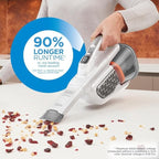 BLACK+DECKER Dust Buster Hand Held Vacuum Cordless Rechargeable, Portable Vacuum for Car, Extended Runtime, Powerful Suction,