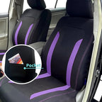 4PCS Cooling Car Seat Covers,Breathable Front Seat Covers with Mesh Construction and Foam Padding,Car Seat Protector to Reduc