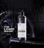 CARPRO DarkSide - Tire & Rubber Sealant, Hydrophobic & Self-Cleaning, Satin Black Shine, UV Protection, Revives Dull Faded Ru