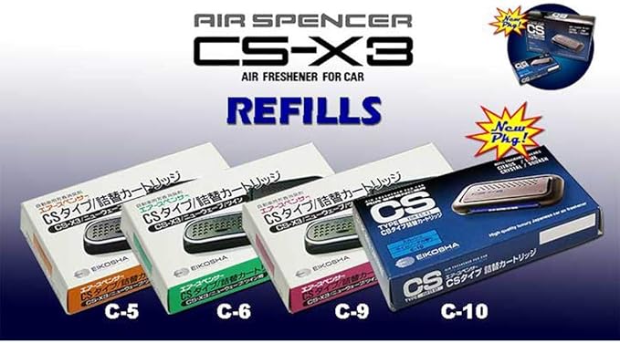 CSX3 Squash Air Spencer Bundle of CS-X3 Squash Air Freshener Unit and Refill Cartridge 2 Packs
