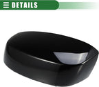 Motoforti Left Driver Side Rearview Mirror Cover, Mirror Cap, for Chevrolet Silverado Tahoe Avalanche for GMC Sierra Yukon, No.25788154, Gloss Black