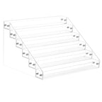 Gospire 6 Tier Clear Acrylic Nail Polish Ink Rack Sunglasses Organizer Eyeglasses Display Rack essential oil Stand Holder Jew