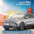 Windshield Sun Shade for Chevy Equinox EV 2025-2026 Sunshade Front Window Shade Custom Fit Equinox EV Accessories Sun Visor Foldable Shade Blocks UV Rays Accessories