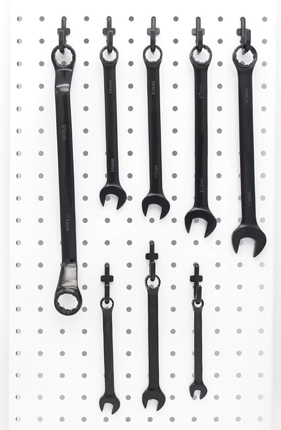 Colorstorm Pegboard Hooks Kit 500PKS Pegboard J Hook Assortment Black Peg Hooks (500 PK, Black)