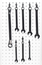 Colorstorm Pegboard Hooks Kit 500PKS Pegboard J Hook Assortment Black Peg Hooks (500 PK, Black)