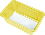 Storex Small Cubby Bins, Pack of 5, 12.2 x 7.8 x 5.1 Inches, Yellow (62410U05C)