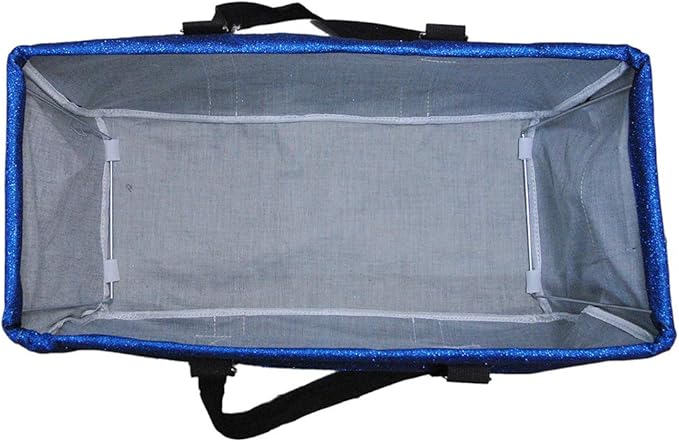NGIL Extra Large Utility Tote Reusable Grocery Bag Oversized Collapsible for Groceries, Storage, Picnic, Beach (Glitter-Black)