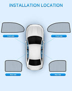 Car Window Shades for Chevro-let Equinox(2018-2023),4 Pack Car Window Cover for Baby Sun Shade Blocker Breathable Mesh,Reduce UV Rays & Heat Insulation Privacy Protection for Camping, Travel, Sleep