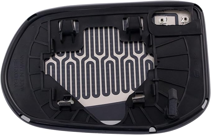 TRQ Passenger Side Heated Mirror Glass Convex Snap-On Compatible with 2009-2011 Honda Civic EX-L HO1325120