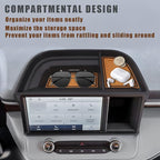 Muslogy Dashboard Storage Tray Compatible with Ford Maverick 2024 2022-2023 Maverick & Hybrid XL XLT Lariat Accessories (Light Brown)